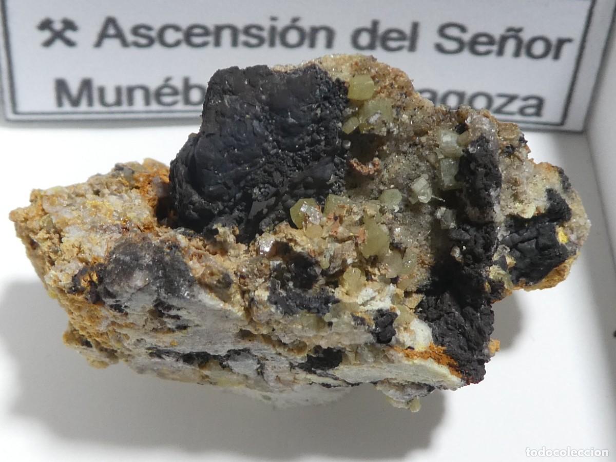 Coleccionismo de minerales: (083) CESAROLITA + PIROMORFITA, ZARAGOZA, ESPA&Ntilde;A.