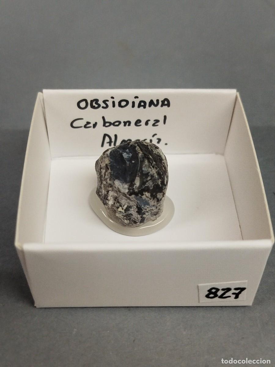 Collezionismo di minerali: OBSIDIANA - MINERAL. Almer&iacute;a.