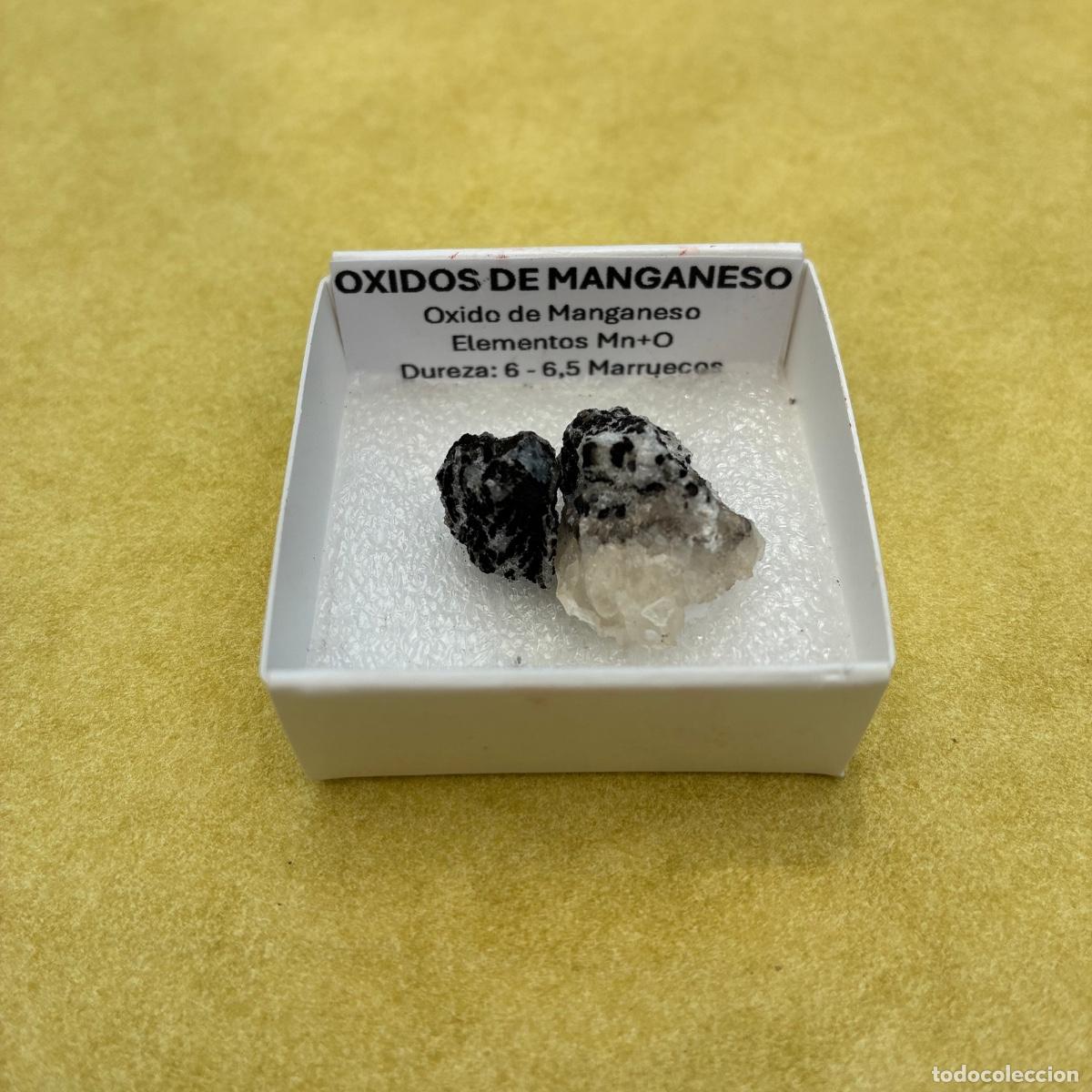 Coleccionismo de minerales: MINERAL OXIDO DE HIERRO MINERALES EN CAJA DE 4x4CM