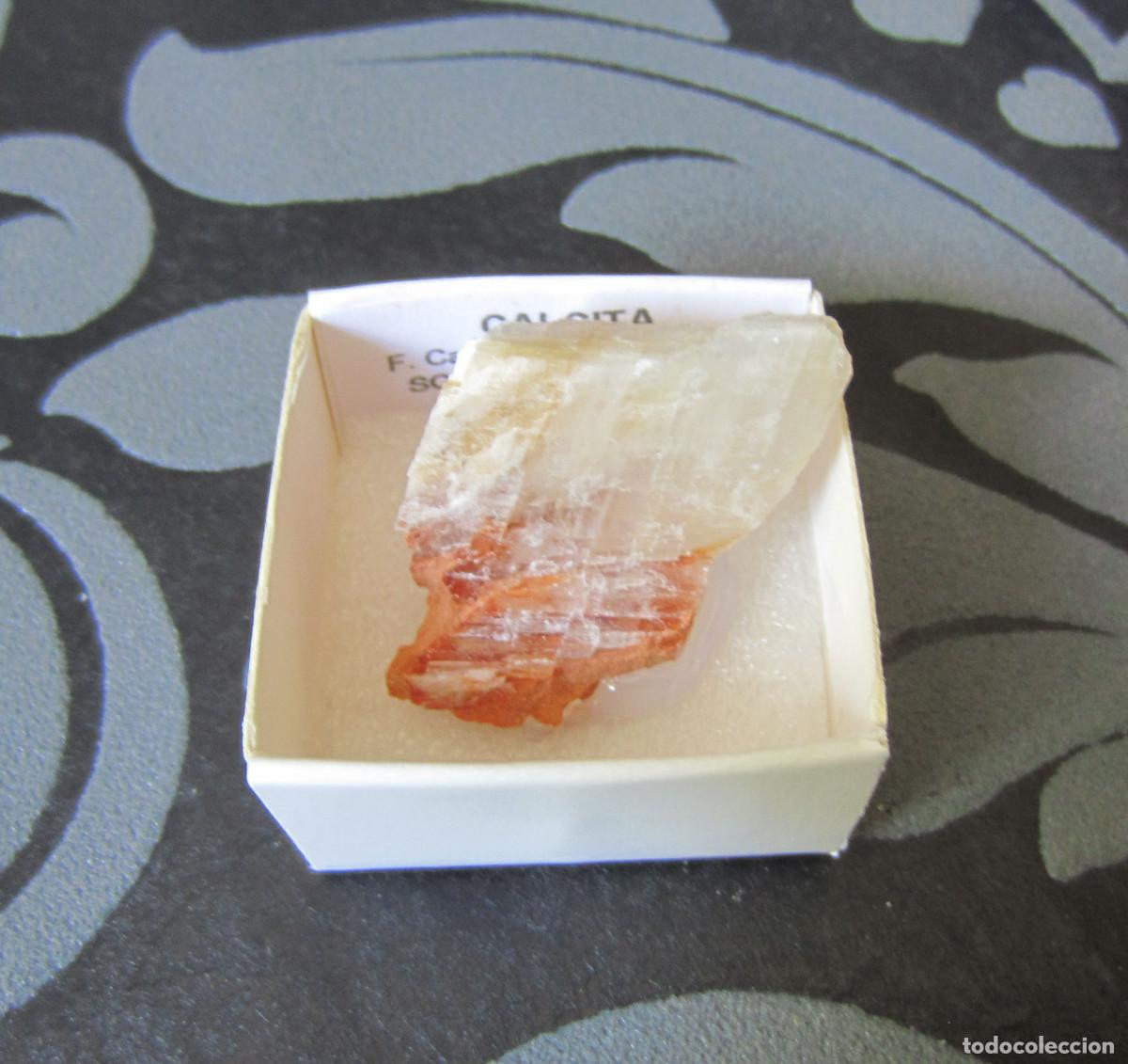 Coleccionismo de minerales: MINERAL CALCITA MINERALES EN CAJA 4X4 CM
