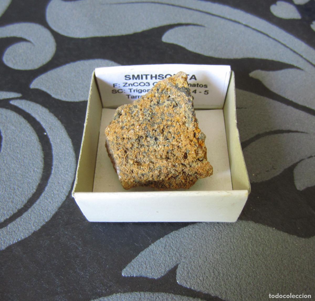 Coleccionismo de minerales: MINERAL SMITHSONITA MINERALES EN CAJA 4X4 CM