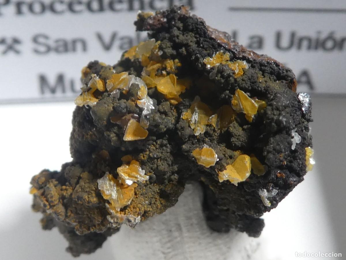 Coleccionismo de minerales: (248) CERUSITA SOBRE GOETHITA, LA UNI&Oacute;N, MURCIA.