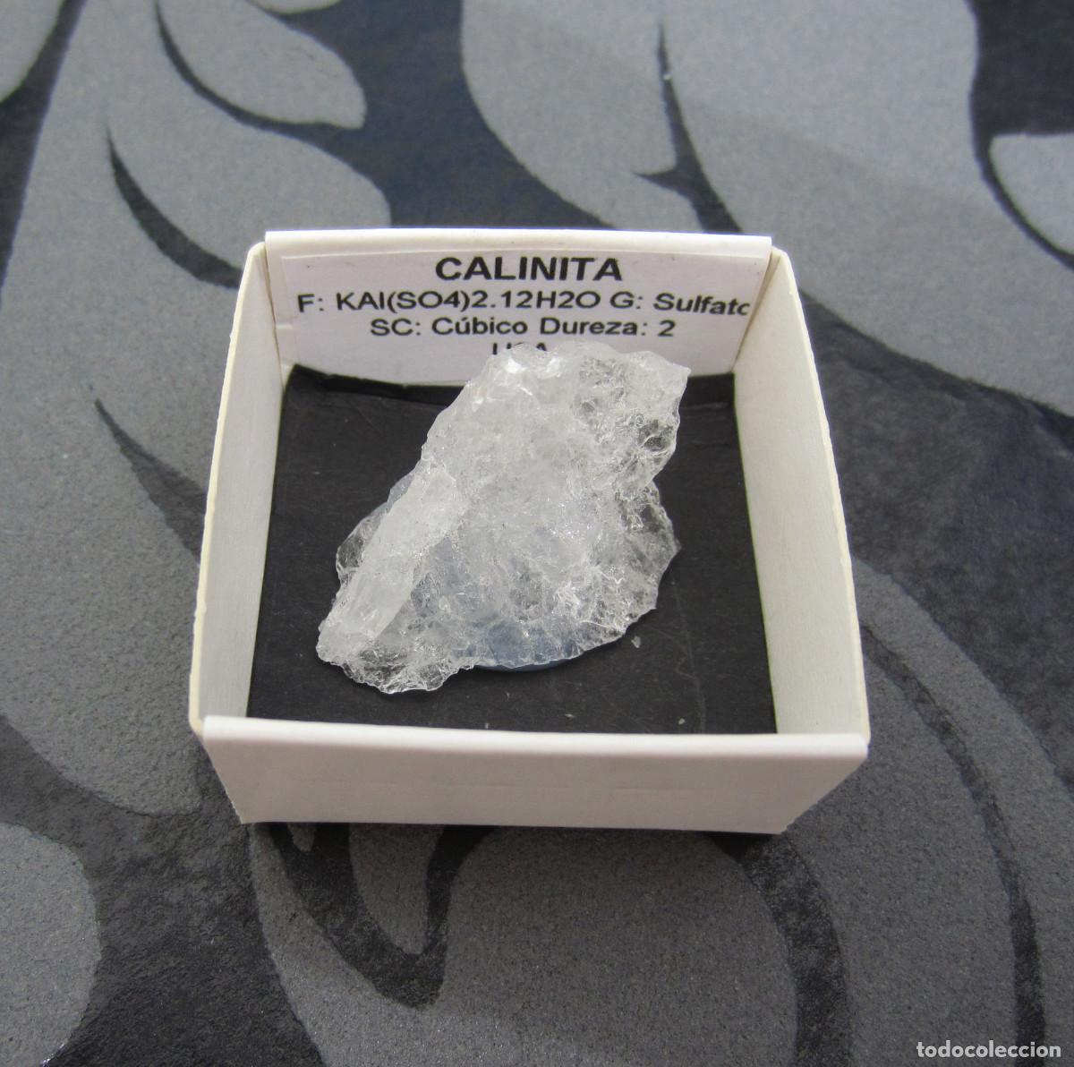 Coleccionismo de minerales: MINERAL CALINITA MINERALES EN CAJA 4X4 CM
