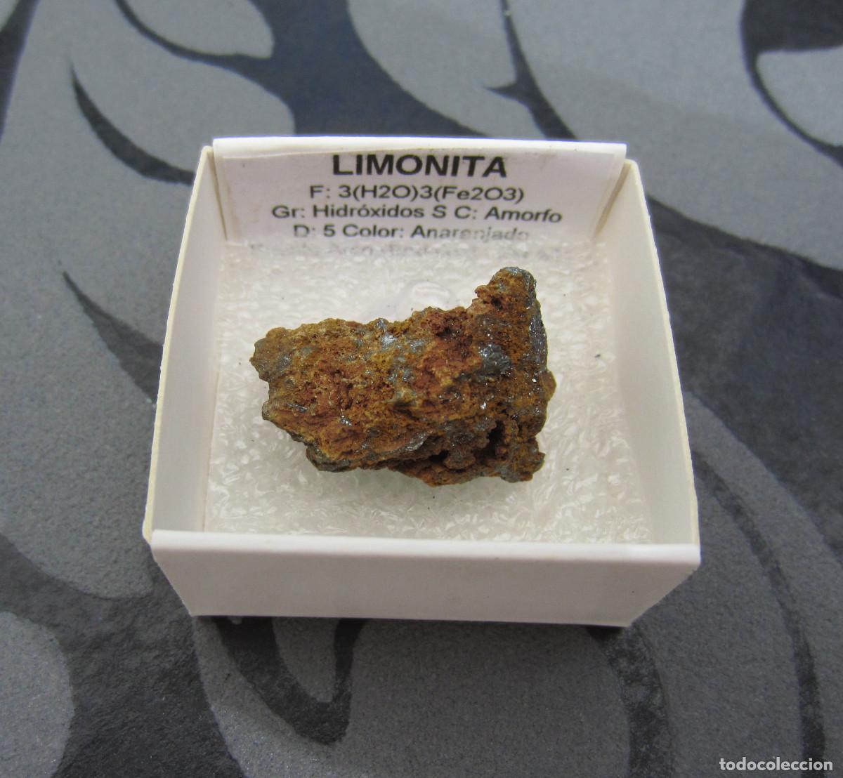 Coleccionismo de minerales: MINERAL LIMONITA MINERALES EN CAJA 4X4 CM