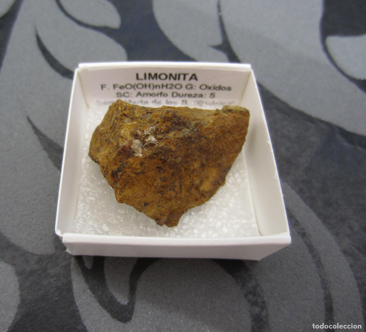 Coleccionismo de minerales: MINERAL LIMONITA MINERALES EN CAJA 4X4 CM
