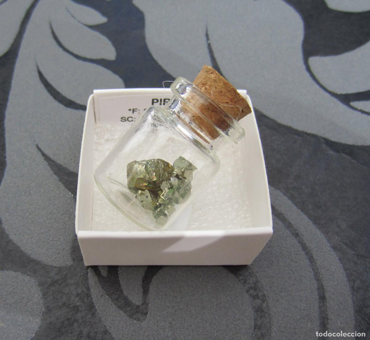 Coleccionismo de minerales: MINERAL PIRITA MINERALES EN CAJA 4X4 CM