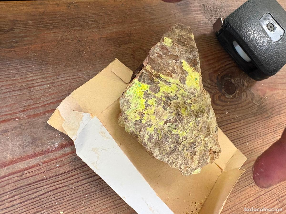 Coleccionismo de minerales: Autumita mineral raro autunita