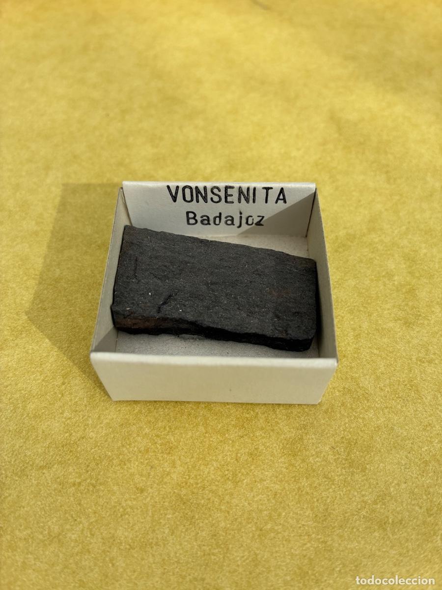 Coleccionismo de minerales: MINERAL VONSENITA MINERALES EN CAJAS DE 4x4 CM