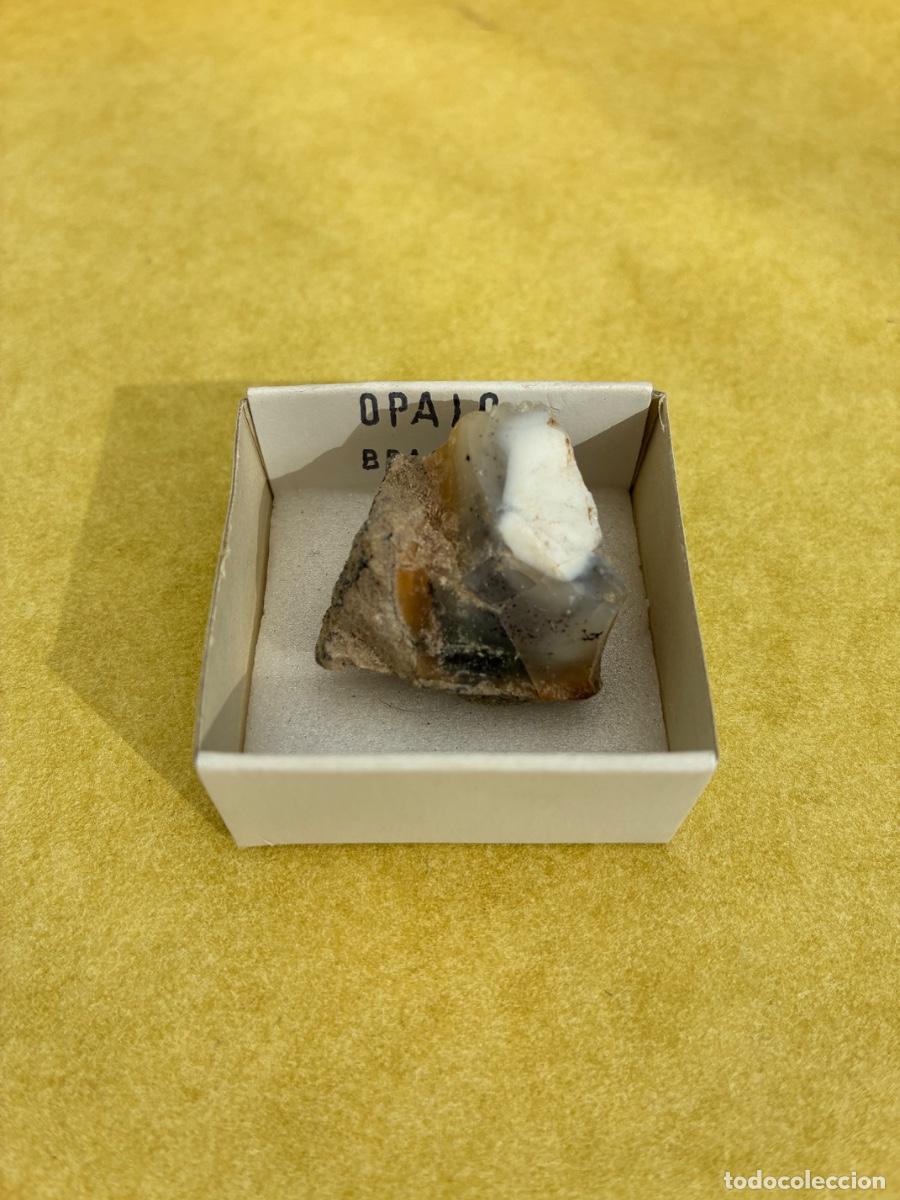 Coleccionismo de minerales: MINERAL OPALO MINERALES EN CAJAS DE 4x4 CM