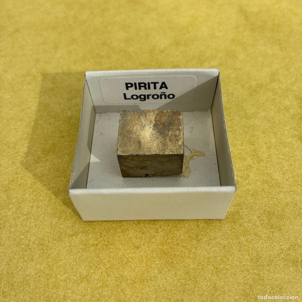 Coleccionismo de minerales: MINERAL PIRITA MINERALES EN CAJAS DE 4x4 CM