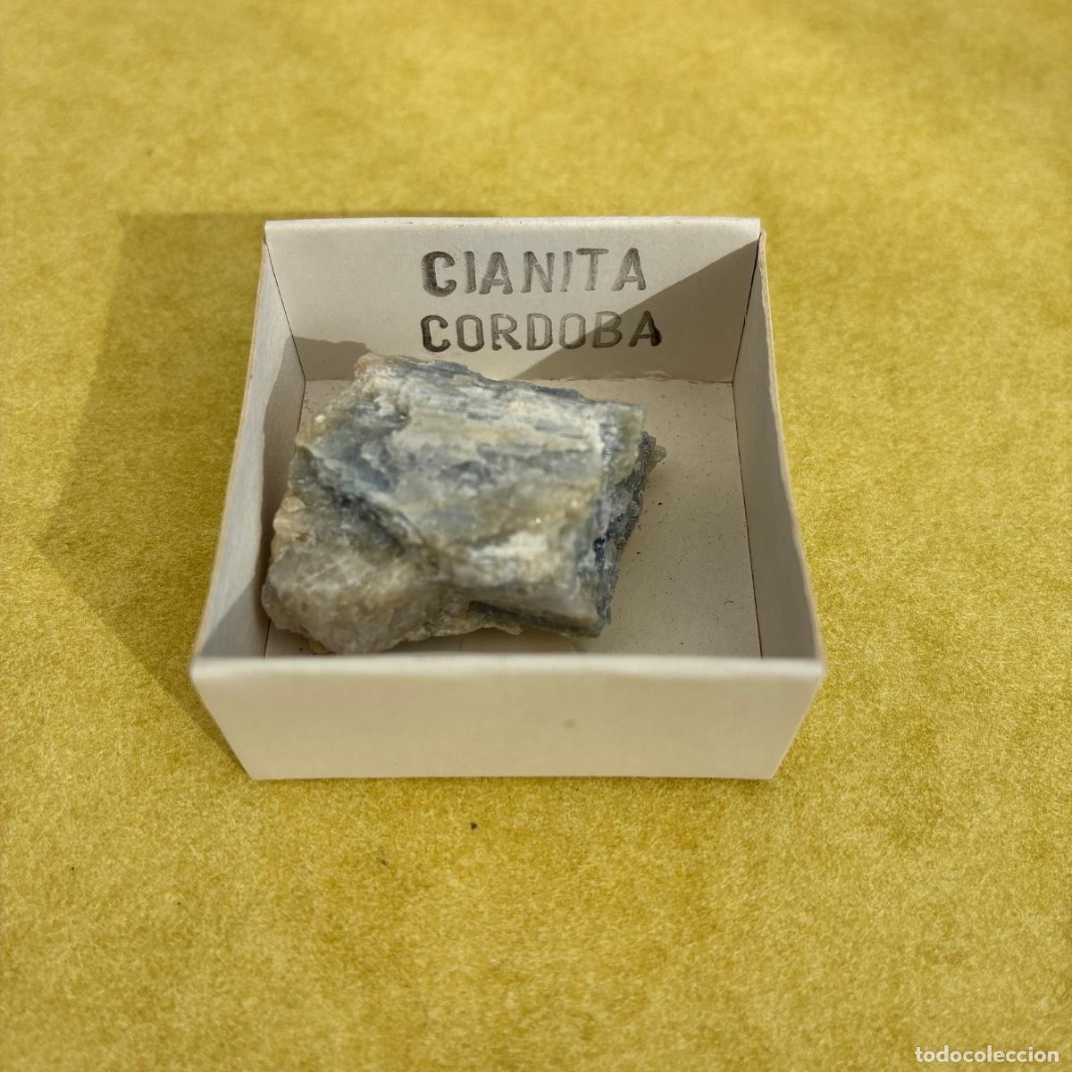 Coleccionismo de minerales: MINERAL CIANITA MINERALES EN CAJAS DE 4x4 CM