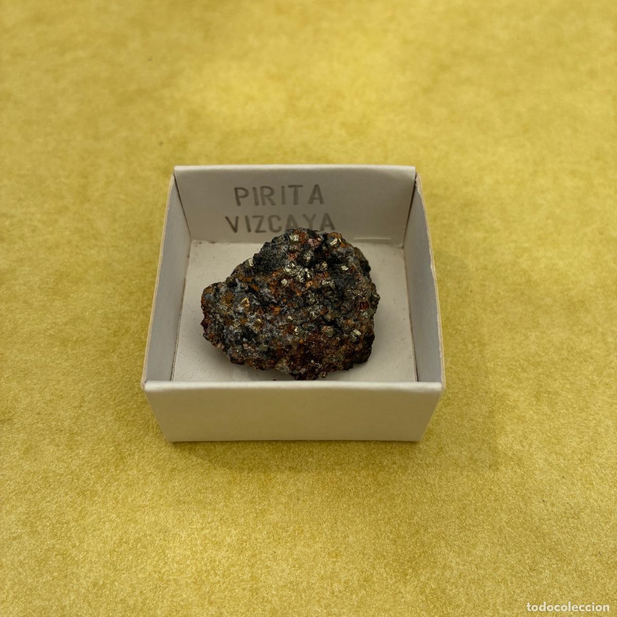 Coleccionismo de minerales: MINERAL PIRITA MINERALES EN CAJAS DE 4x4CM