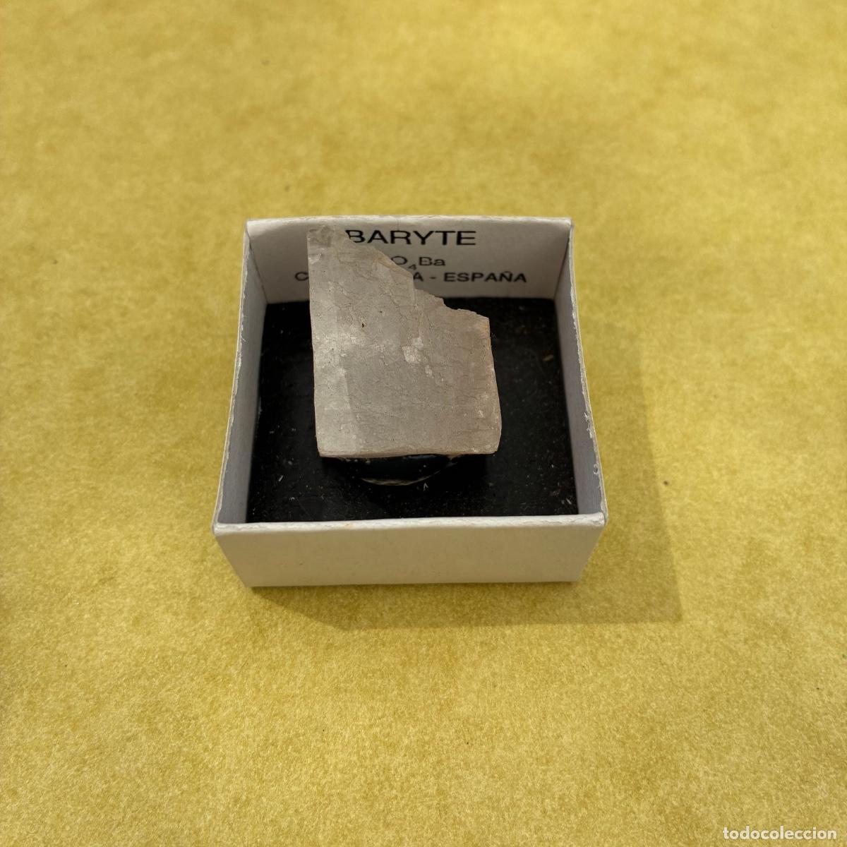 Coleccionismo de minerales: MINERAL BARYTE MINERALES EN CAJAS DE 4x4CM