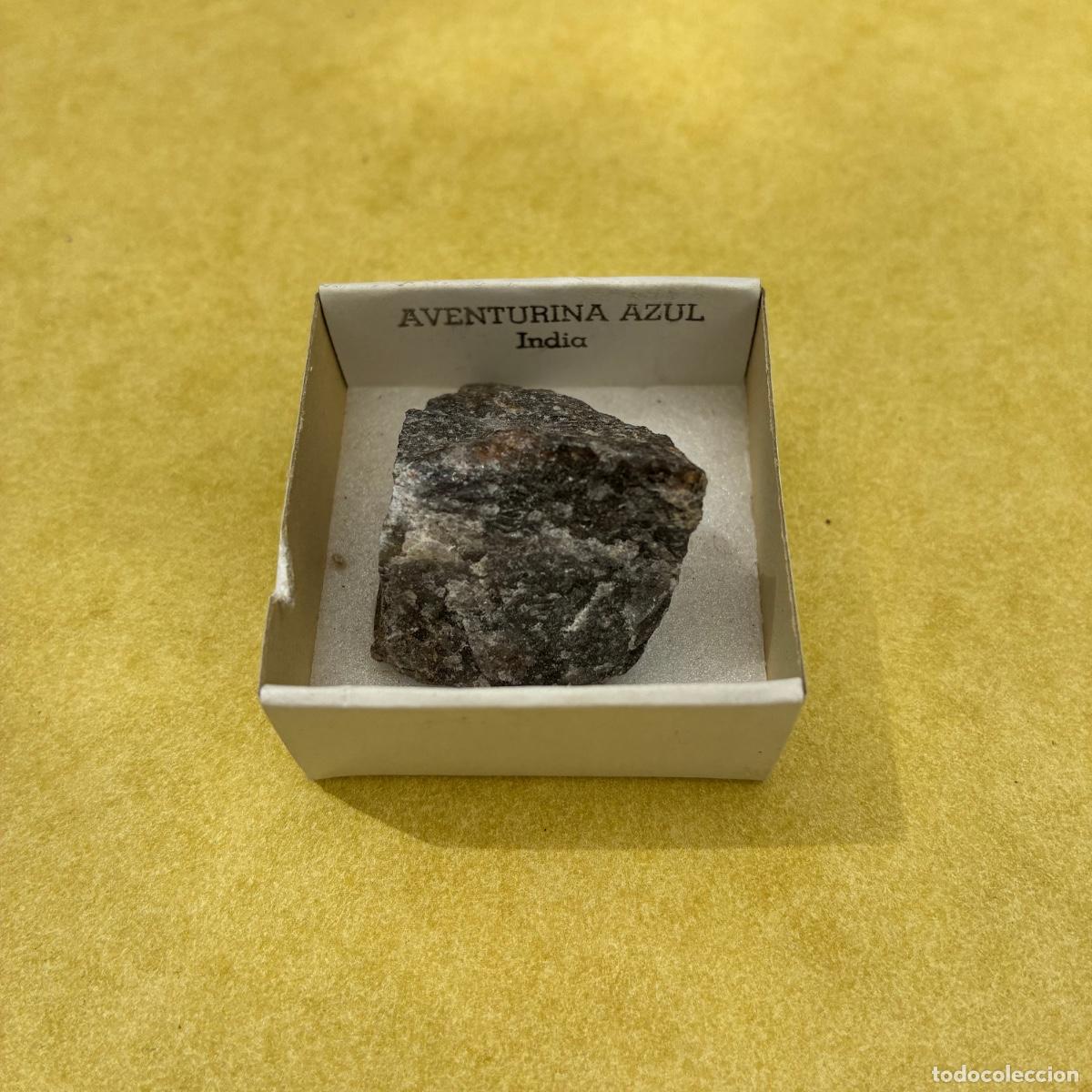 Coleccionismo de minerales: MINERAL AVENTURINA MINERALES EN CAJAS DE 4x4CM