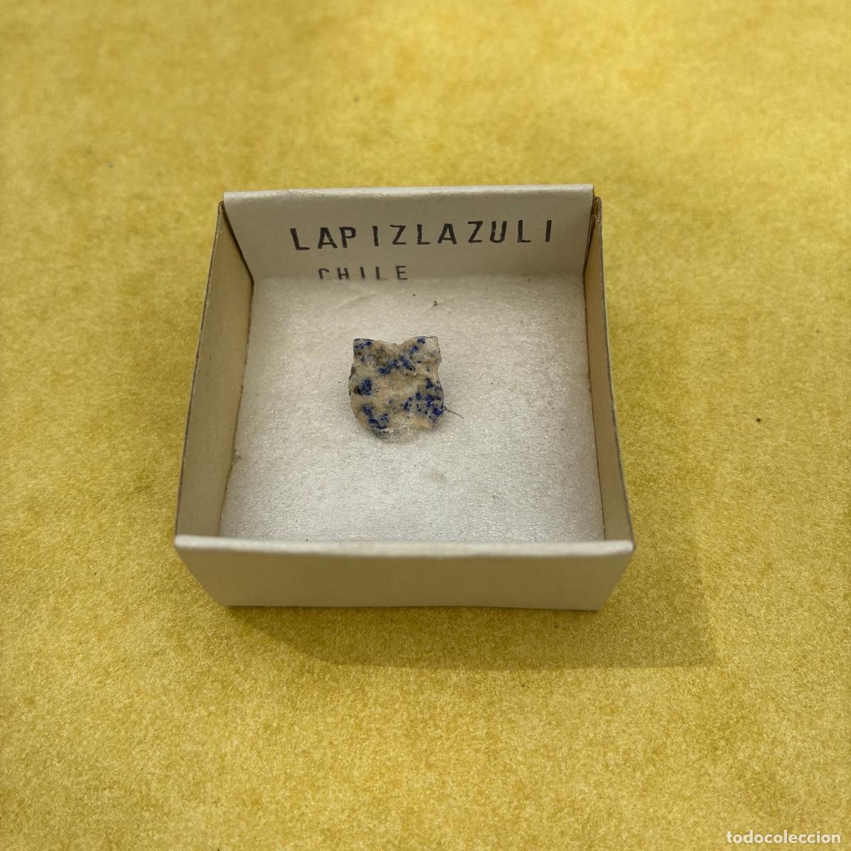 Coleccionismo de minerales: MINERAL LAPISLAZULI MINERALES EN CAJAS DE 4x4CM
