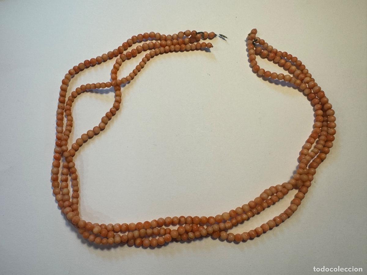 Coleccionismo de minerales: CORAL NARANJA CUENTAS DE COLLAR / COMPRA MIN&Iacute;MA 5 &euro;