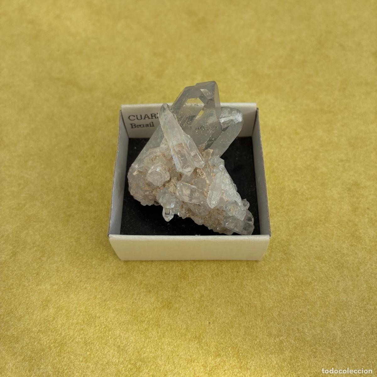 Coleccionismo de minerales: MINERAL CUARZO MINERALES EN CAJA DE 4x4CM