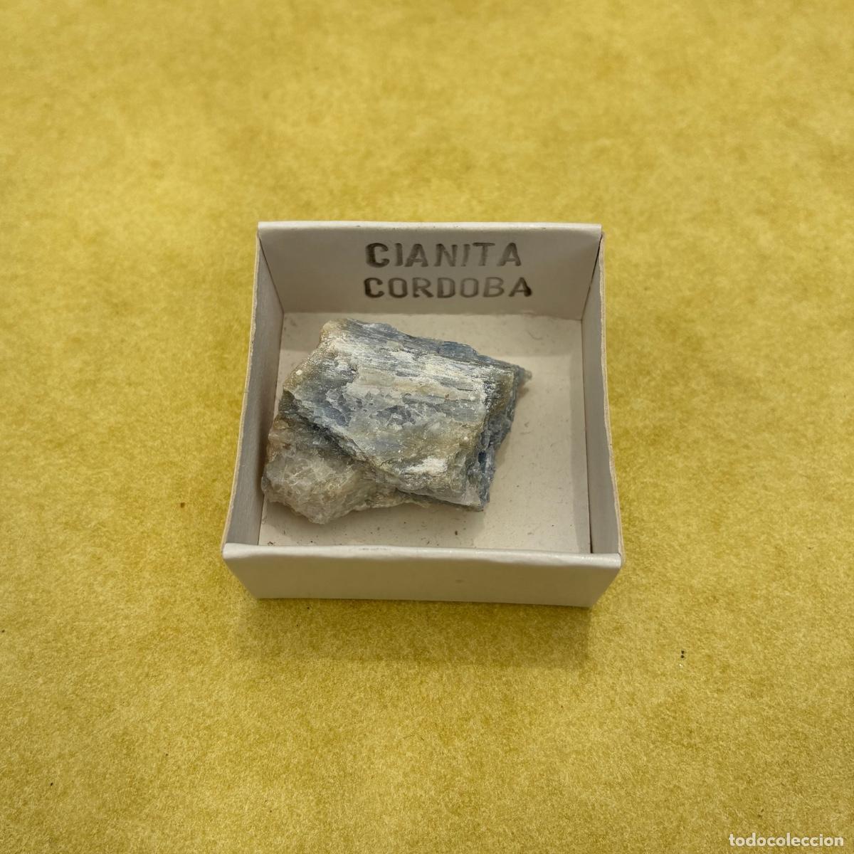 Coleccionismo de minerales: MINERAL CIANITA MINERALES EN CAJAS DE 4x4CM