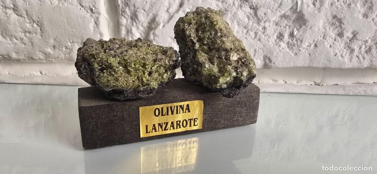 Coleccionismo de minerales: ROCA de LAVA VOLC&Aacute;NICA CRISTALIZADA CON OLIVINA (Lanzarote)