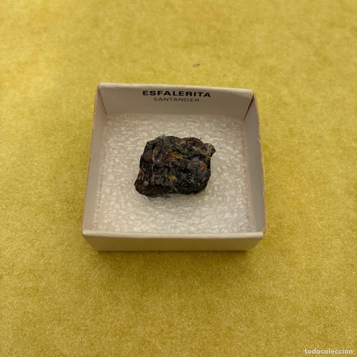 Coleccionismo de minerales: MINERAL ESFALERITA MINERALES EN CAJAS DE 4x4CM