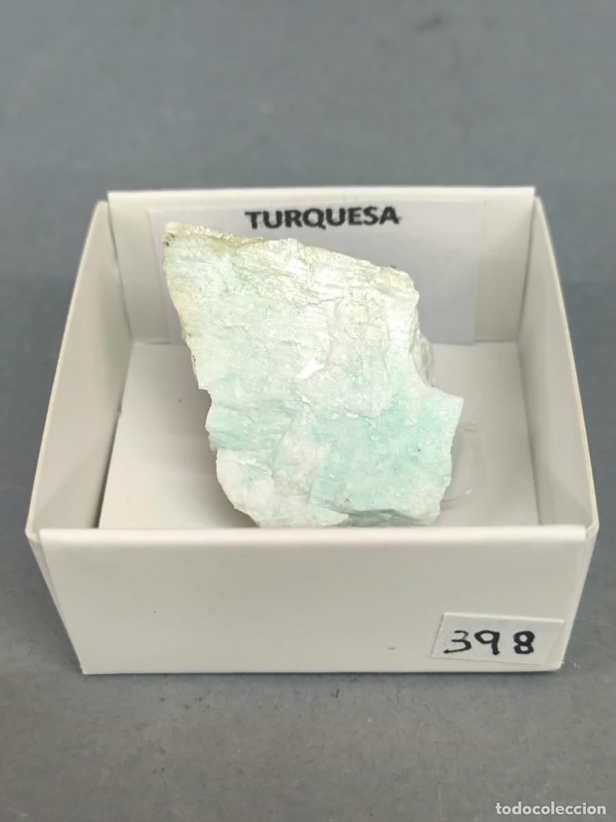 Coleccionismo de minerales: TURQUESA (Montebrasita) - MINERAL. 4X4