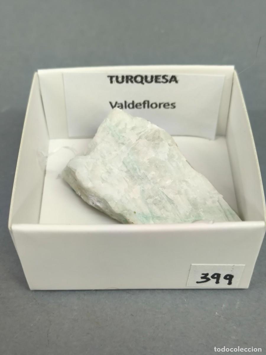 Coleccionismo de minerales: TURQUESA (Montebrasita) - MINERAL. 4X4