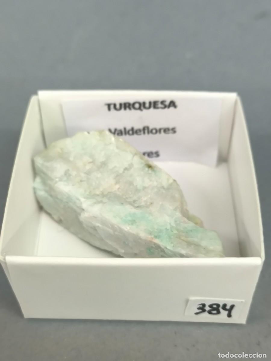 Coleccionismo de minerales: TURQUESA (Montebrasita) - MINERAL. 4X4