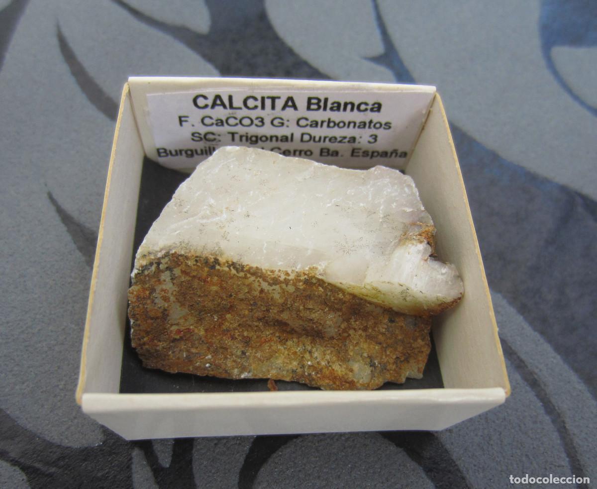 Coleccionismo de minerales: MINERAL CALCITA MINERALES EN CAJA 4X4 CM