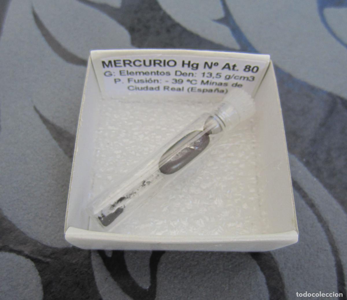 Coleccionismo de minerales: MINERAL ELEMENTOS MERCURIO MINERALES EN CAJA 4X4 CM