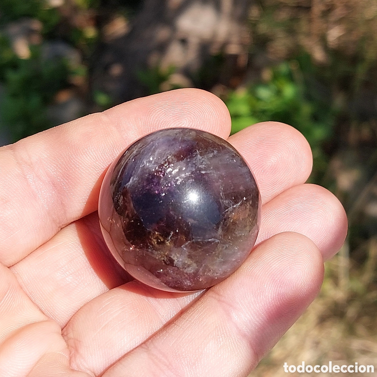 Coleccionismo de minerales: Esfera de Amatista S&uacute;per Seven 3,6cm