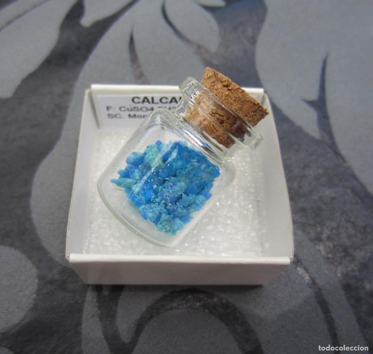 Coleccionismo de minerales: MINERAL CALCANTITA MINERALES EN CAJA 4X4 CM