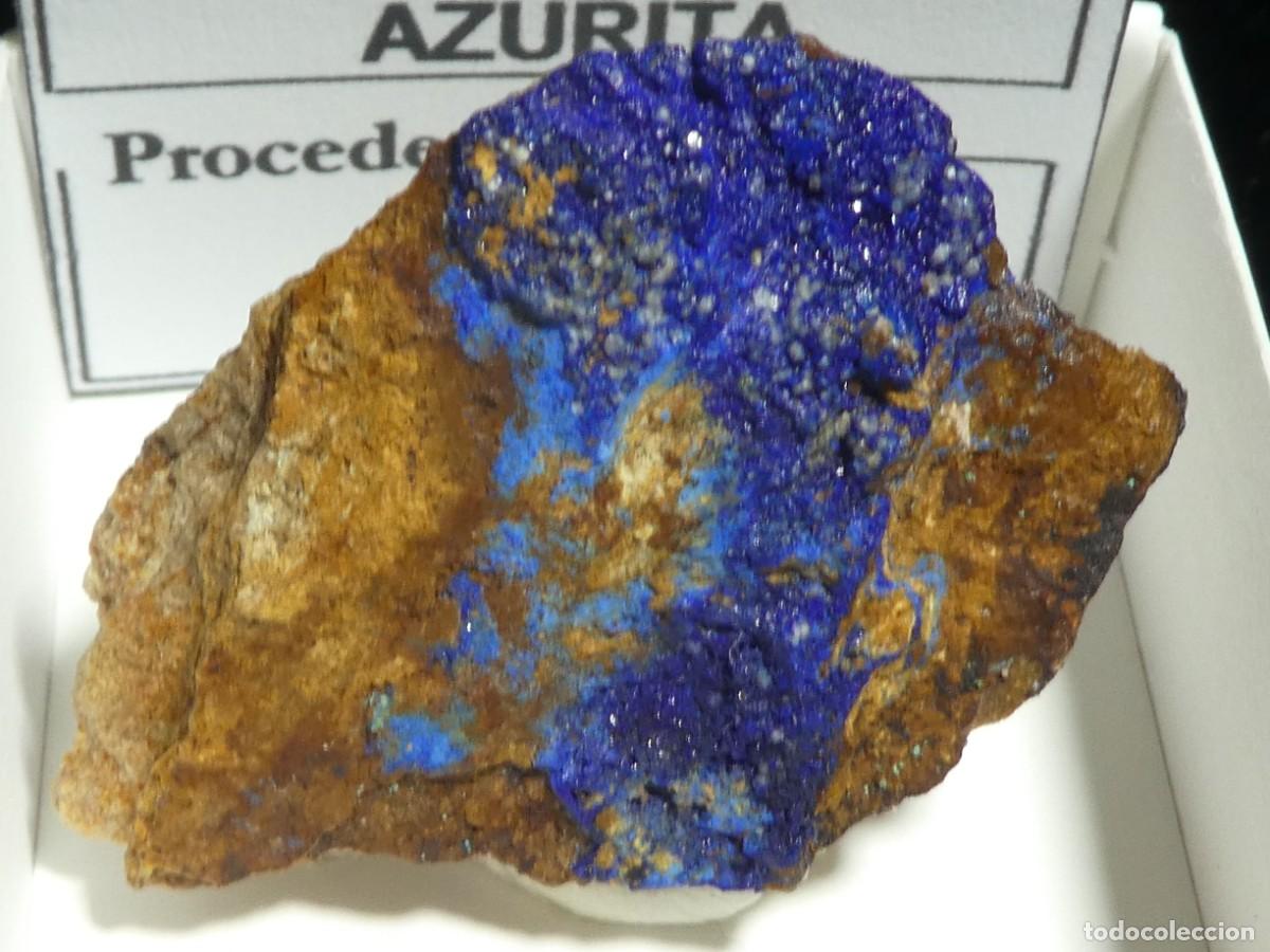 Coleccionismo de minerales: (213) AZURITA. MIDELT, MARRUECOS.