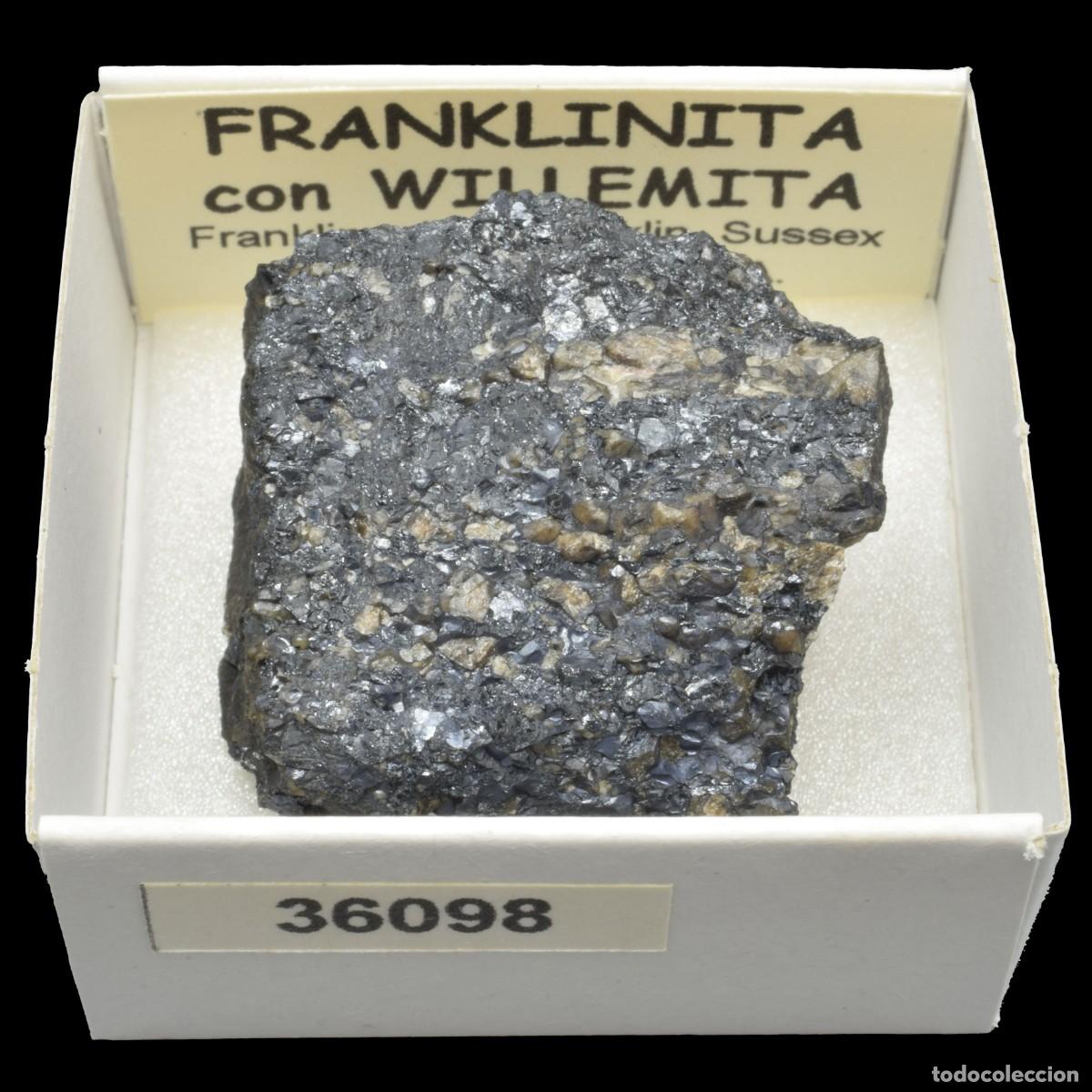 Coleccionismo de minerales: FRANKLINITA con WILLEMITA (Franklin mine, Franklin, Sussex Co., New Jersey, USA) #36098