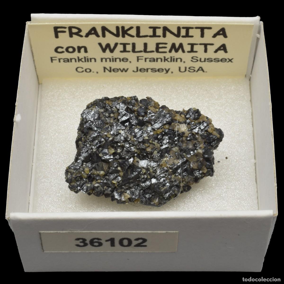 Collectionnisme de min&eacute;raux: FRANKLINITA con WILLEMITA (Franklin mine, Franklin, Sussex Co., New Jersey, USA) #36102