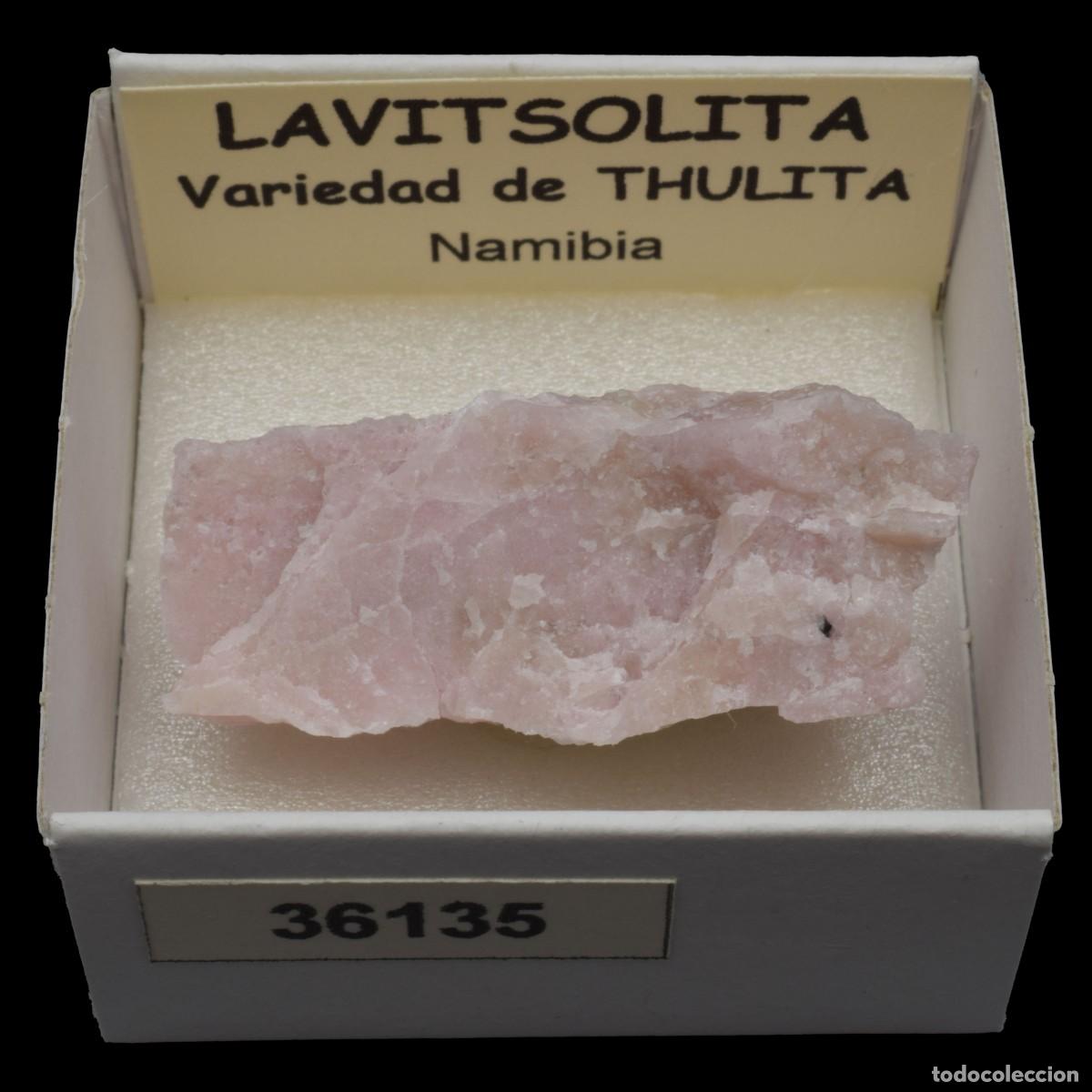 Coleccionismo de minerales: LAVITSOLITA variedad de thulita (Namibia) #36135