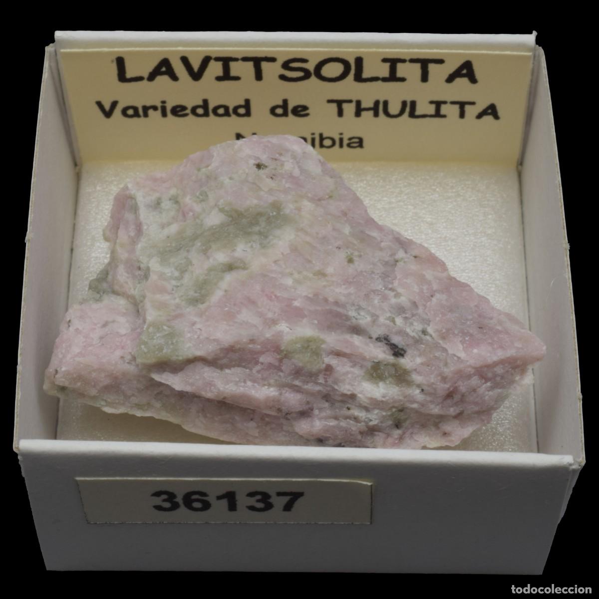 Coleccionismo de minerales: LAVITSOLITA variedad de thulita (Namibia) #36137