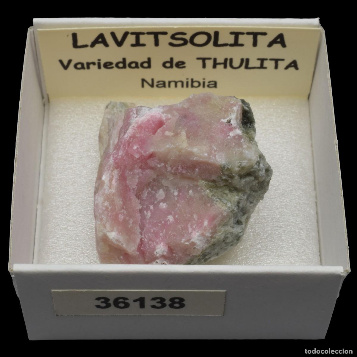 Coleccionismo de minerales: LAVITSOLITA variedad de thulita (Namibia) #36138