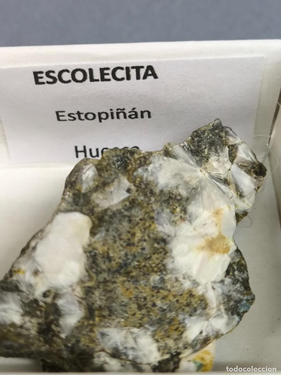 Coleccionismo de minerales: ESCOLECITA - MINERAL. 4x4. Huesca