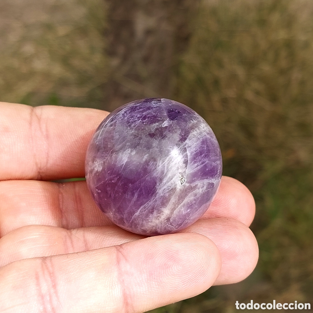 Coleccionismo de minerales: Amatista de Brasil Calidad Esfera 3,7cm