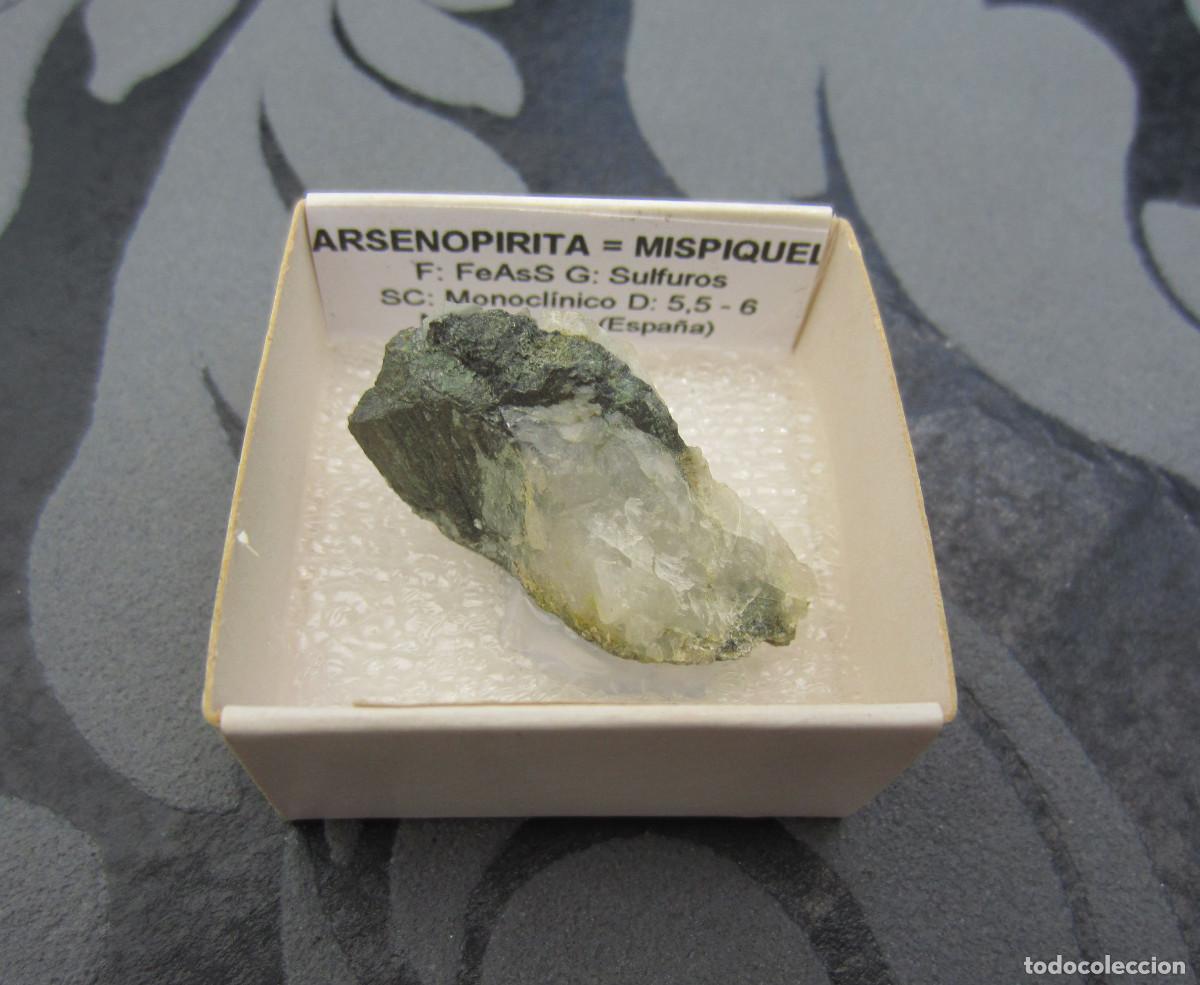 Coleccionismo de minerales: MINERAL ARSENOPIRITA MINERALES EN CAJA 4X4 CM