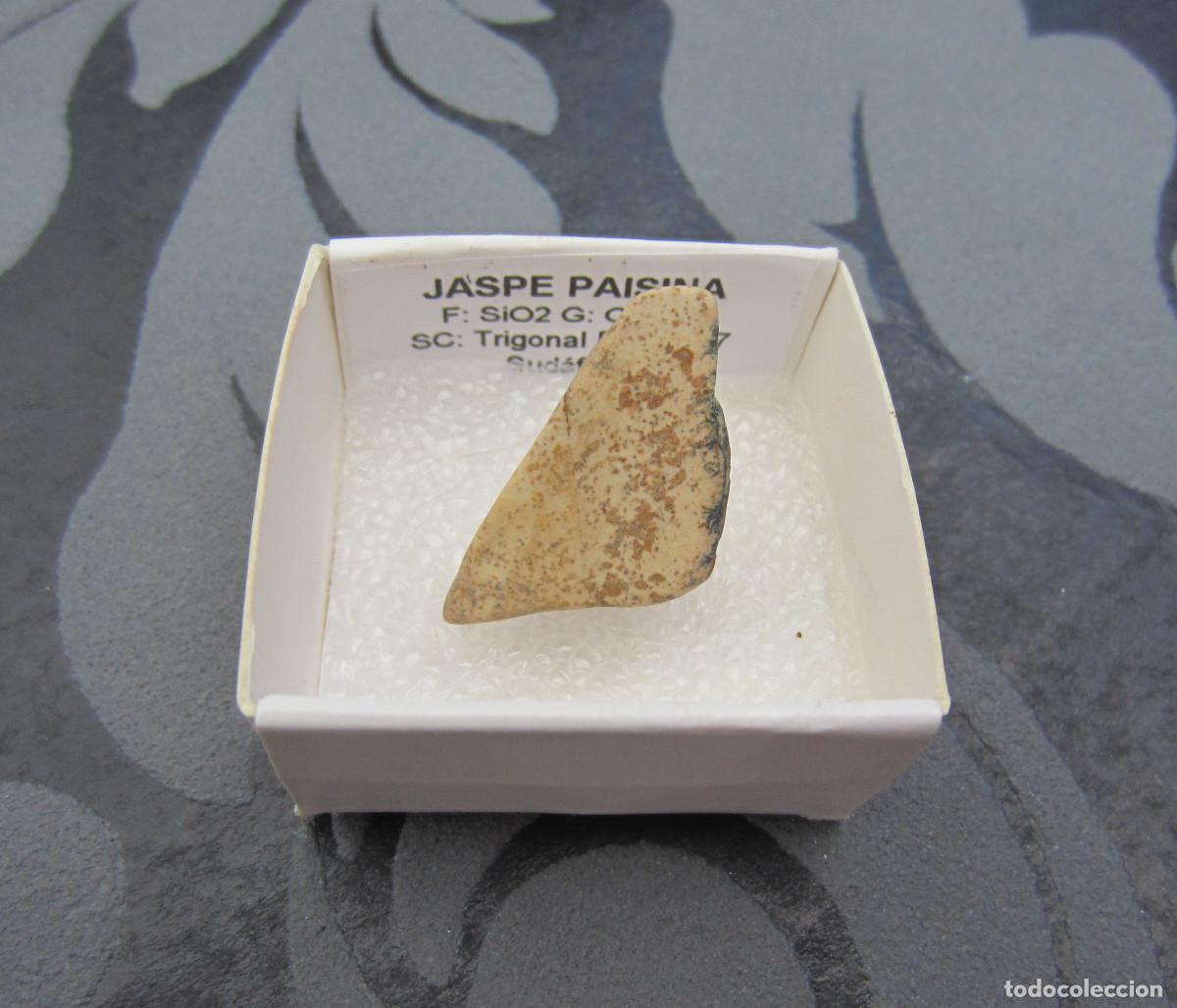 Coleccionismo de minerales: MINERAL JASPE PAISINA MINERALES EN CAJA 4X4 CM