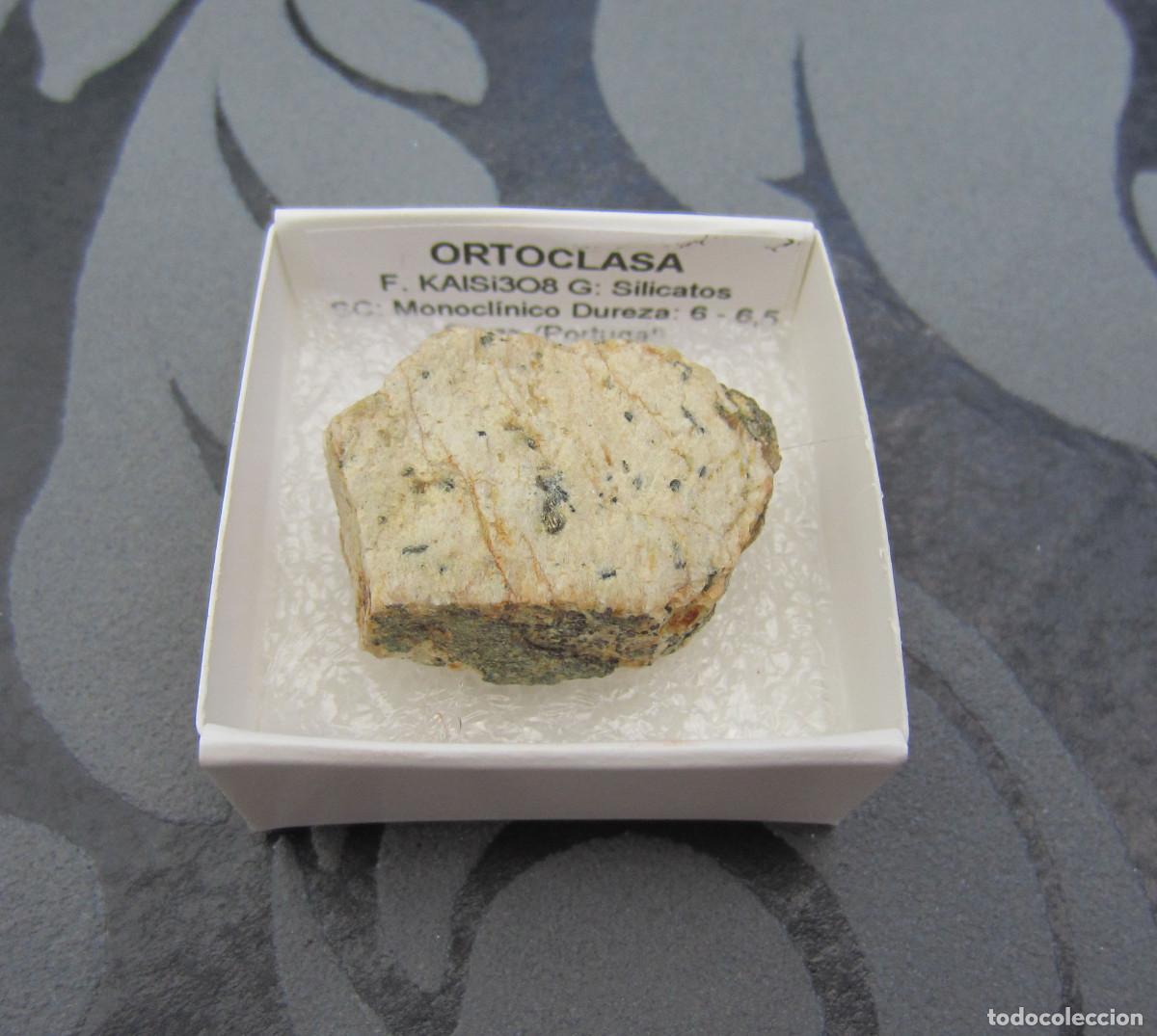 Coleccionismo de minerales: MINERAL ORTOCLASA MINERALES EN CAJA 4X4 CM