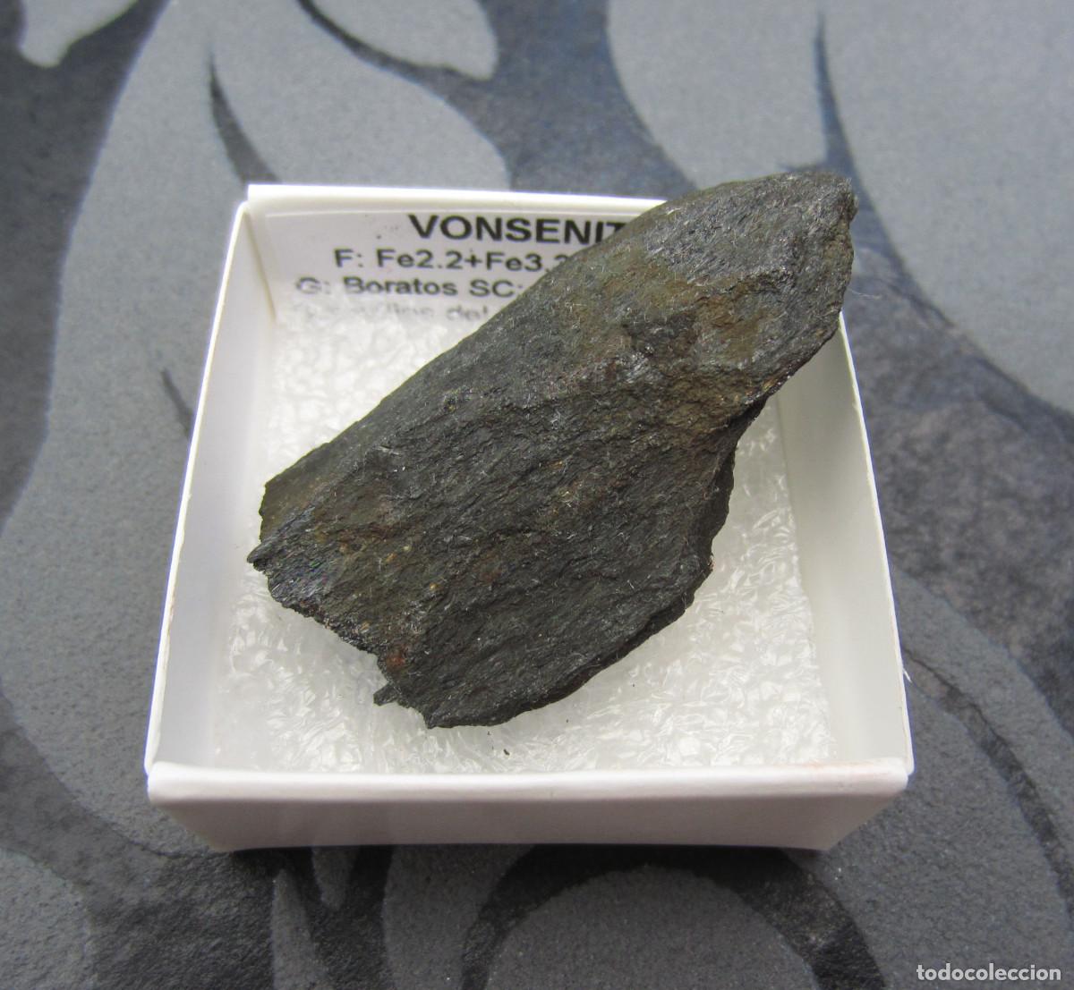 Coleccionismo de minerales: MINERAL VONSENITA MINERALES EN CAJA 4X4 CM