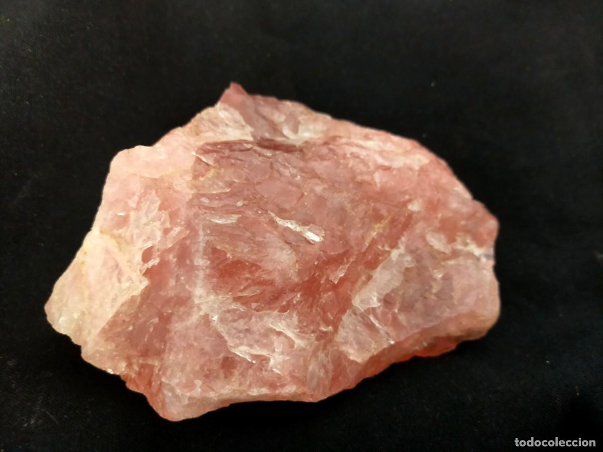 Coleccionismo de minerales: CUARZO ROSA DE BRASIL. A&Ntilde;OS 60. ANCHO X ALTO X LARCO: 13 X 4 X 10 CM. PESO: 560 GR.
