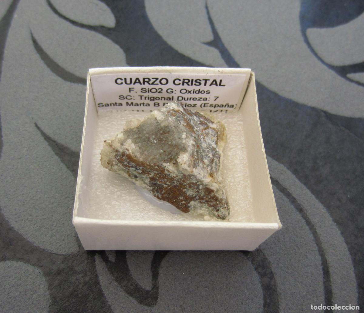 Coleccionismo de minerales: MINERAL CUARZO MINERALES EN CAJA 4X4 CM