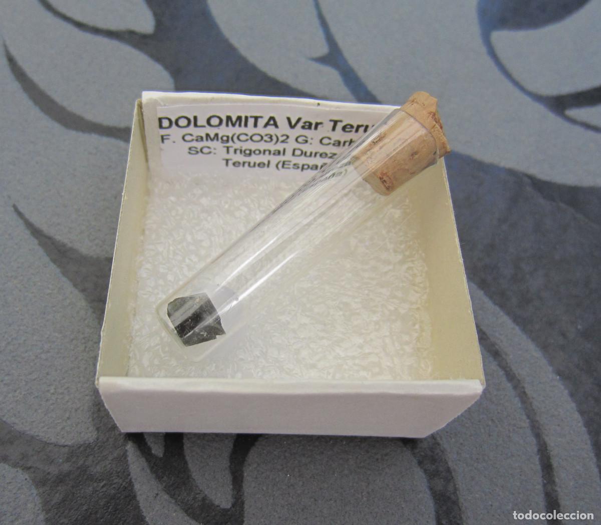 Coleccionismo de minerales: MINERAL DOLOMITA VAR. TERUELITA MINERALES EN CAJA 4X4 CM