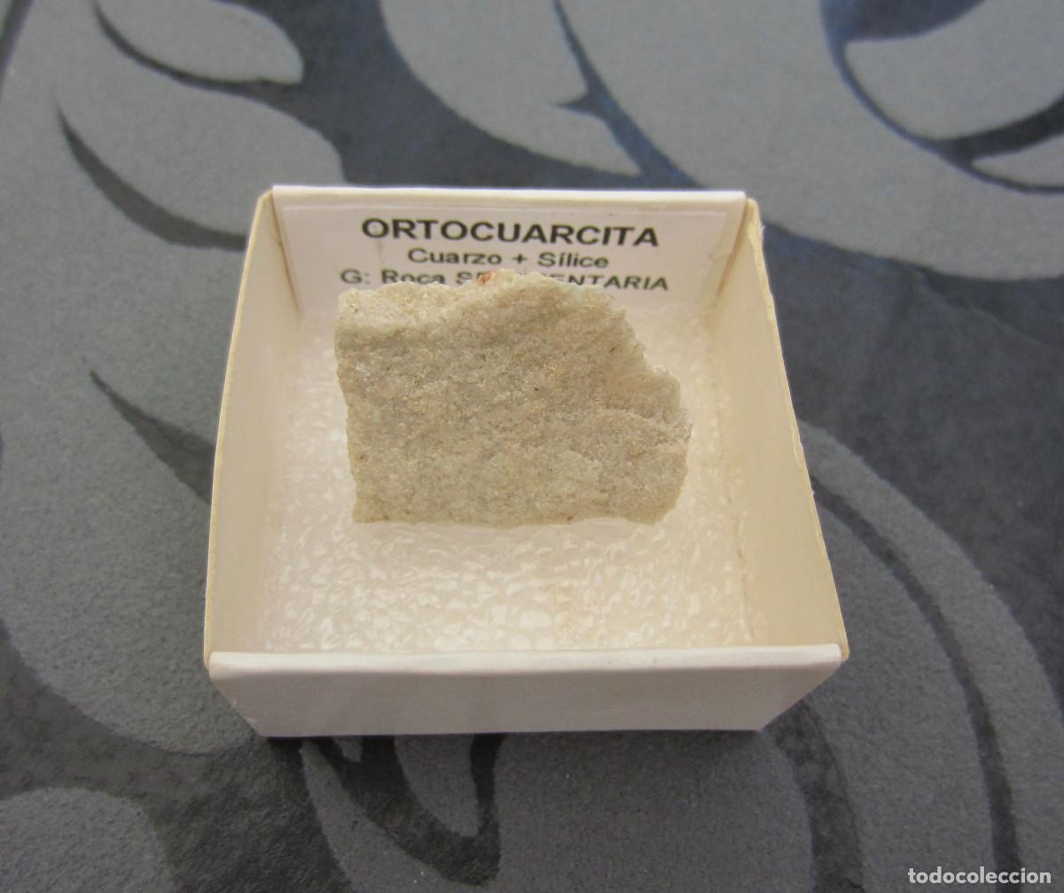 Coleccionismo de minerales: MINERAL ROCAS ORTOCUARCITA MINERALES EN CAJA 4X4 CM