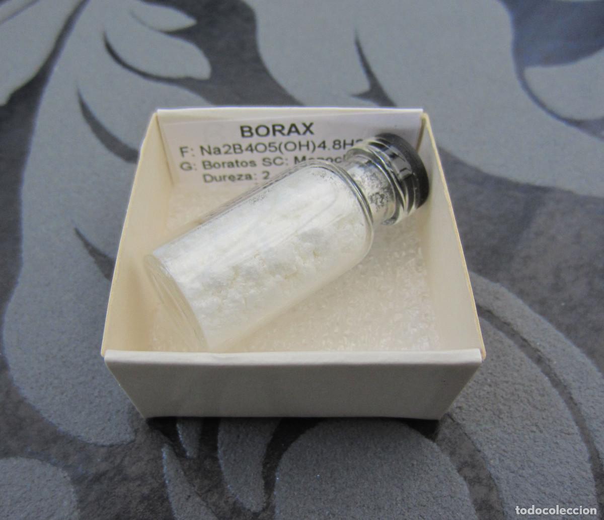 Coleccionismo de minerales: MINERAL BORAX MINERALES EN CAJA 4X4 CM