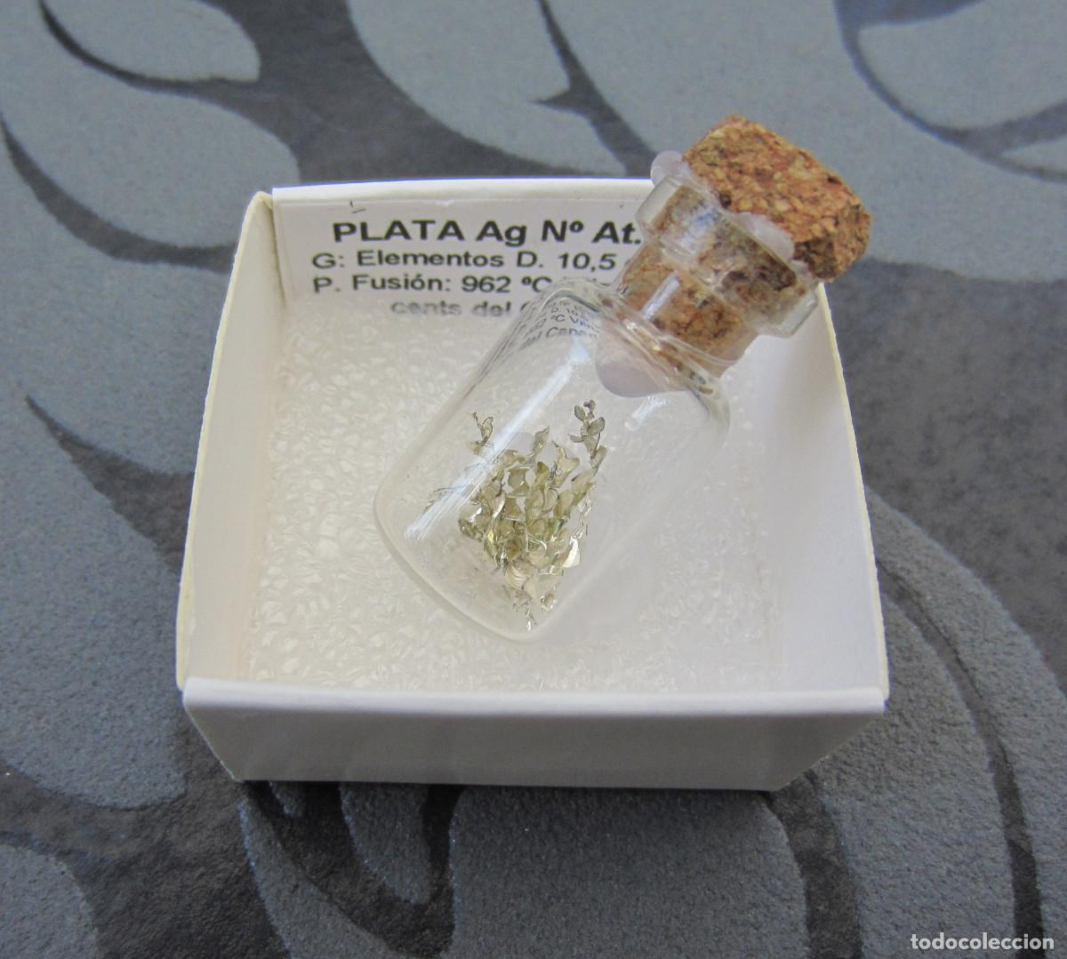 Coleccionismo de minerales: MINERAL ELEMENTOS PLATA MINERALES EN CAJA 4X4 CM