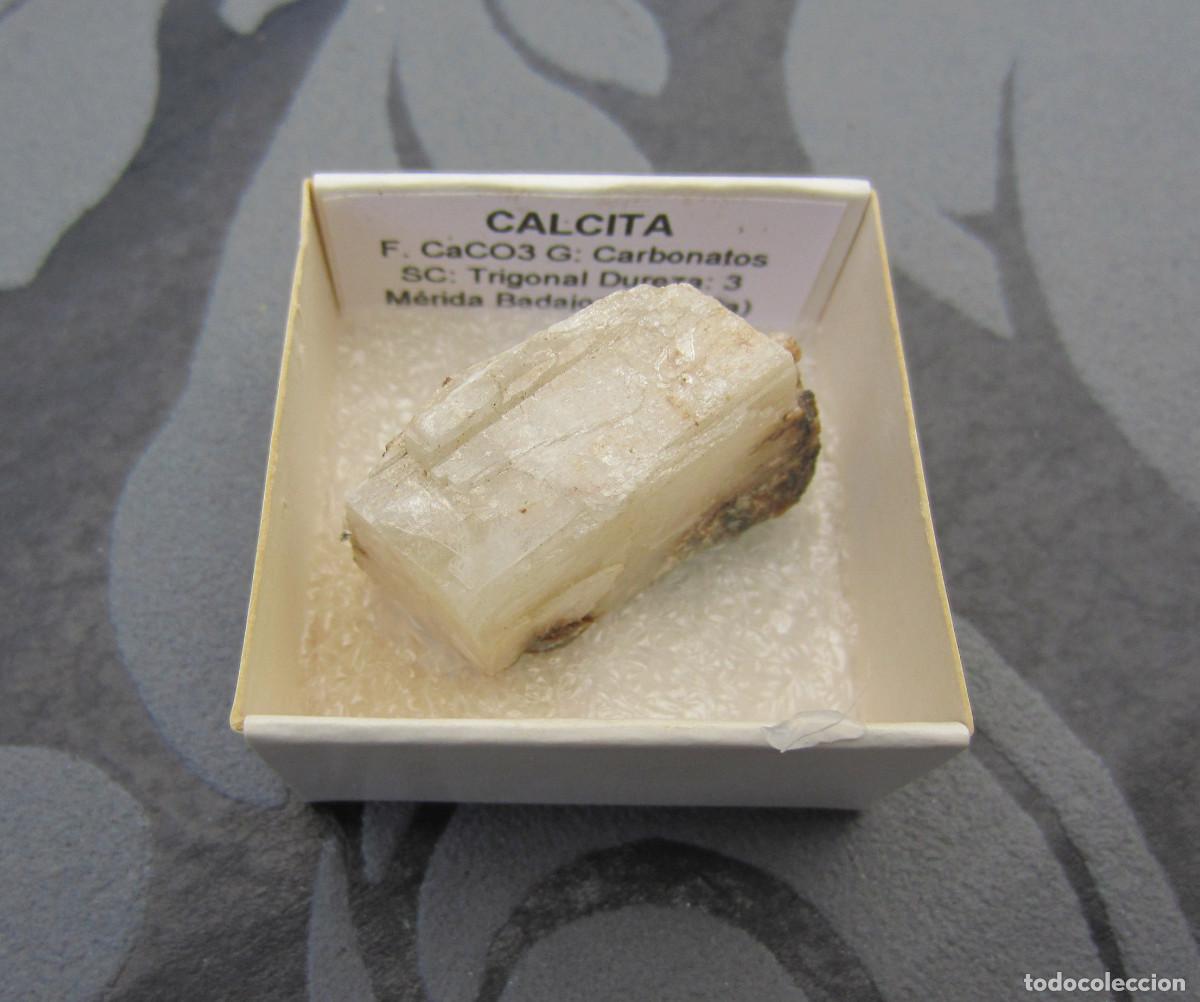 Coleccionismo de minerales: MINERAL CALCITA MINERALES EN CAJA 4X4 CM